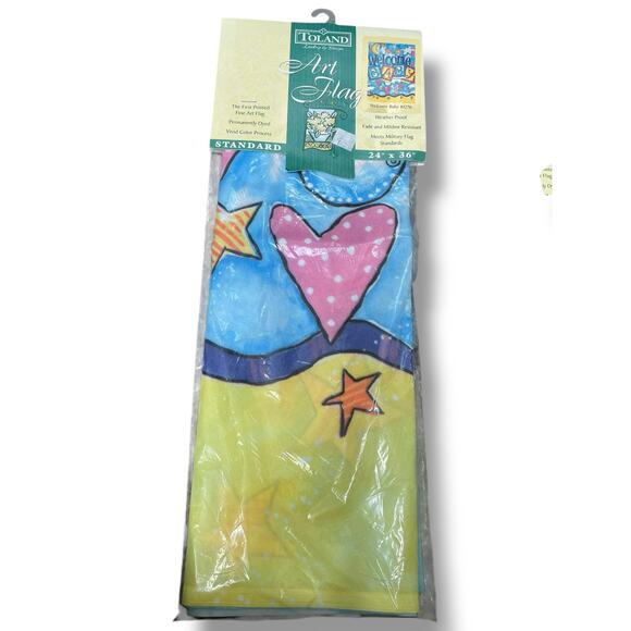 Toland Art 24x36" Welcome Newborn Baby House Flag Shower Gift Celebrate Birth - Picture 4 of 11